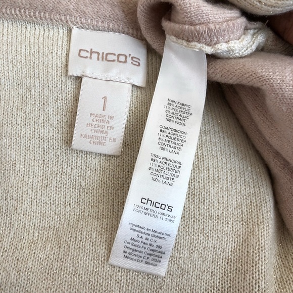 CHICO’s Open Front Waterfall Cardigan Sweater - Picture 5 of 5